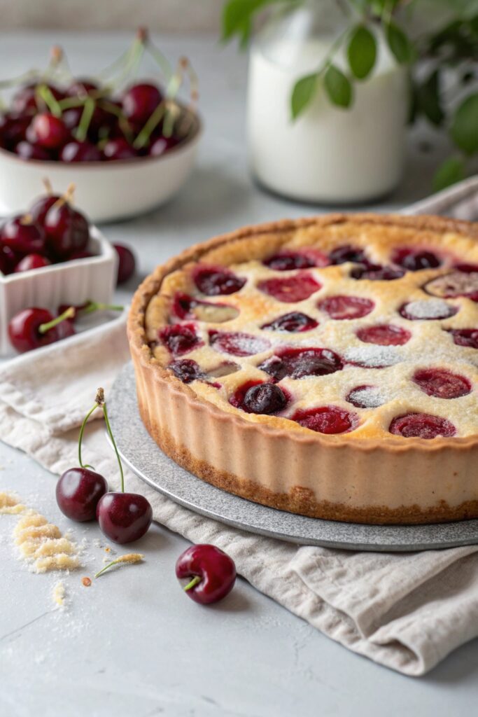 traditional french fruit custard
