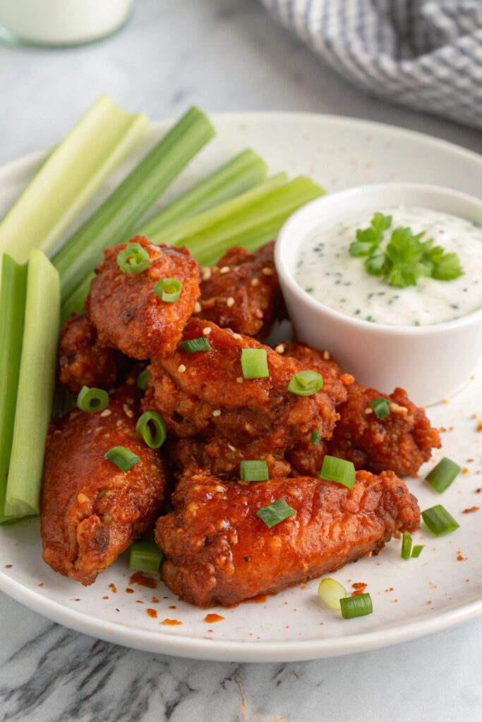 buffalo wings with sauce