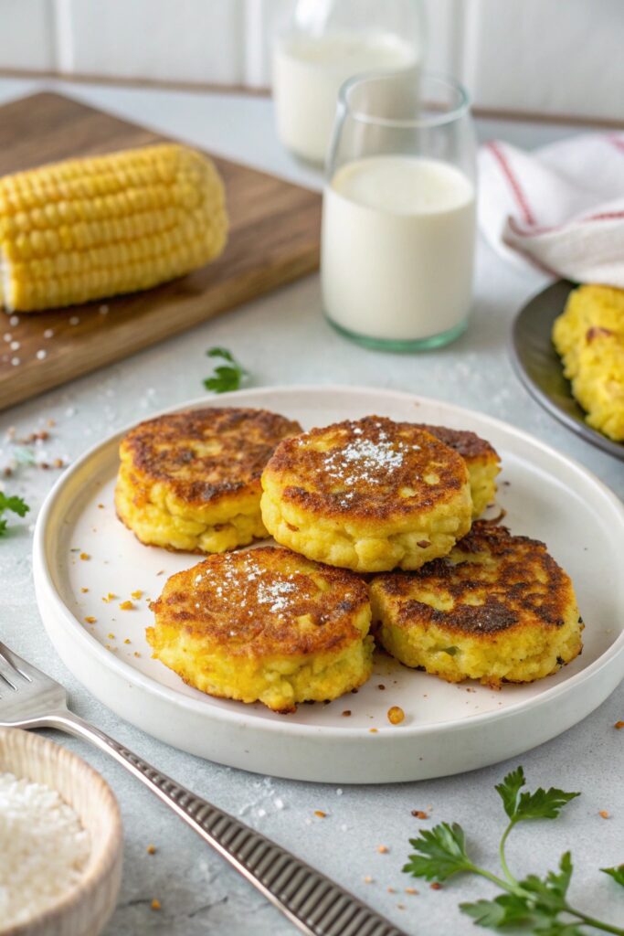 crispy corn fritters recipe