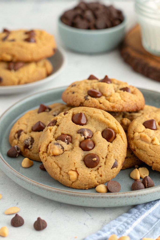 peanut butter chocolate chip cookies