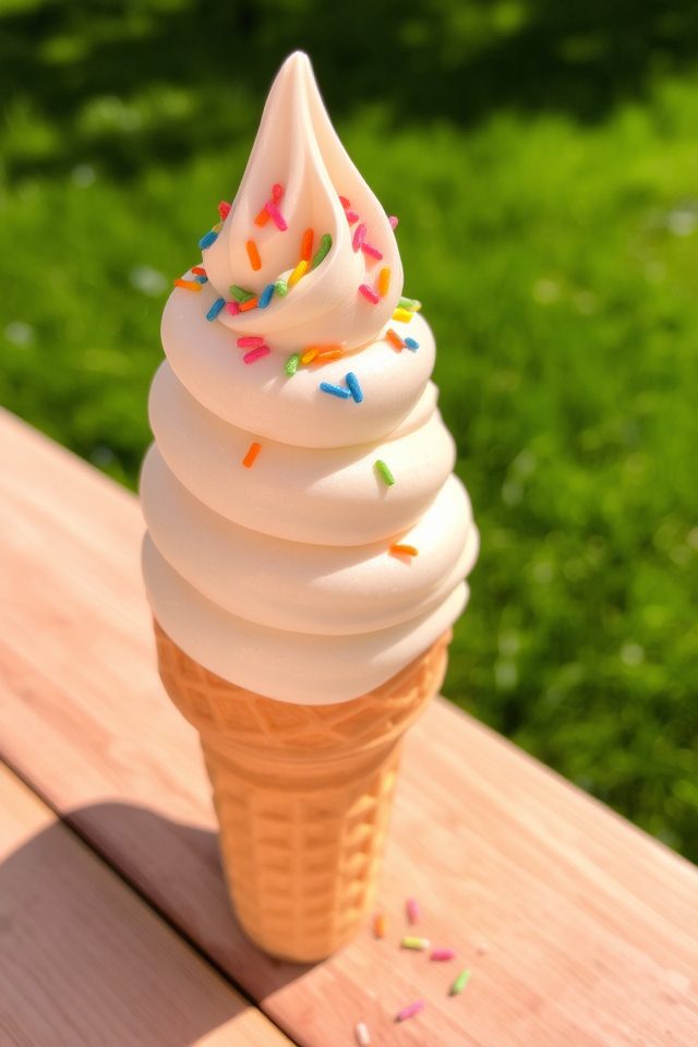 classic vanilla cone delight