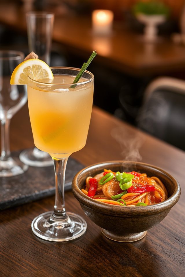 cocktail pairs with noodles