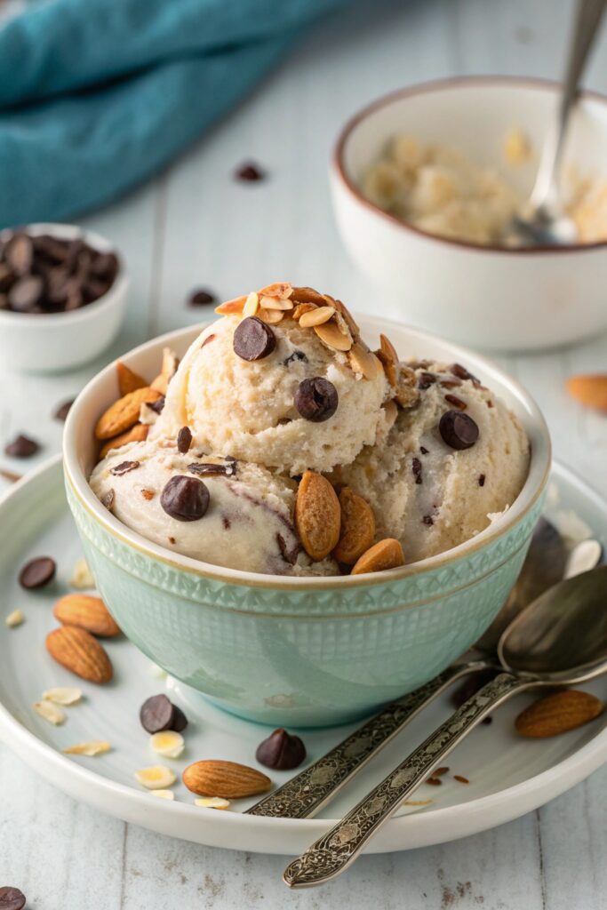 tropical coconut almond dessert
