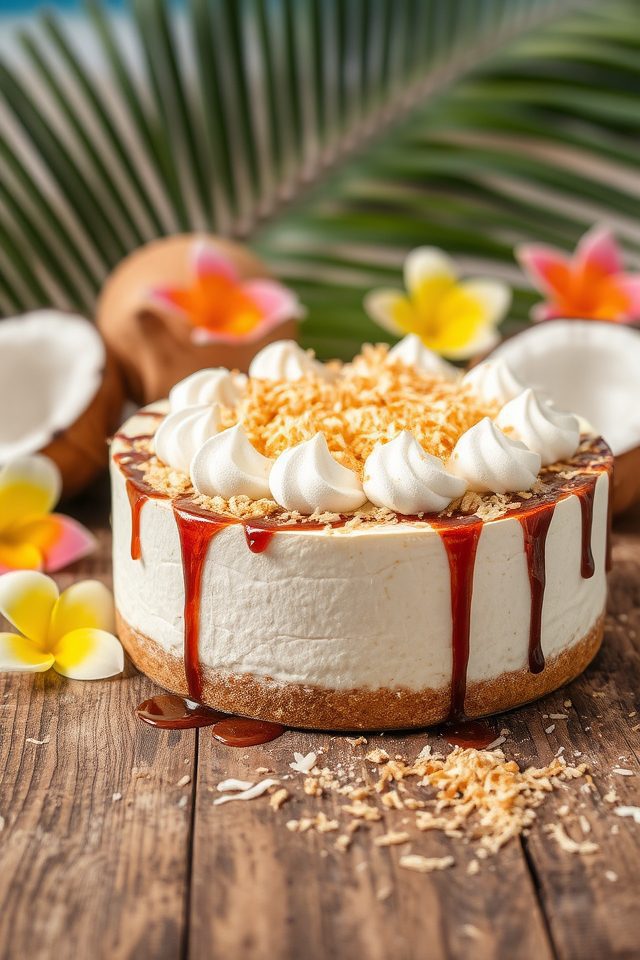 coconut cream cheesecake delight