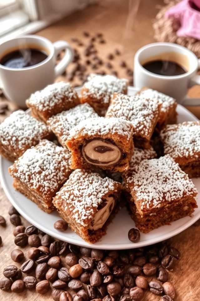 coffee infused coconut cake