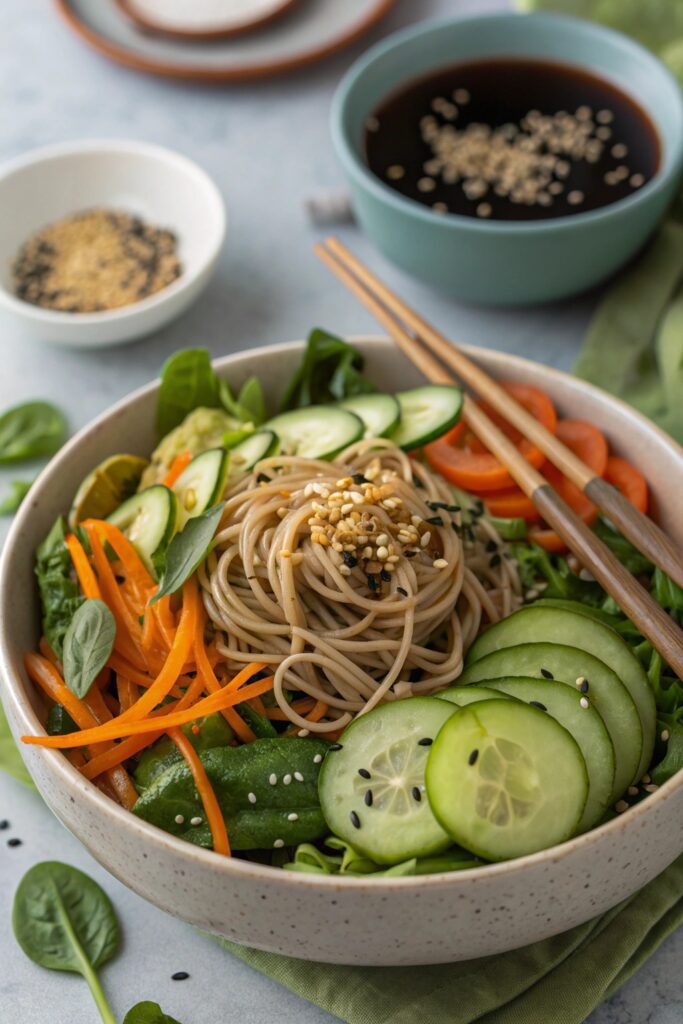 refreshing japanese noodle salad