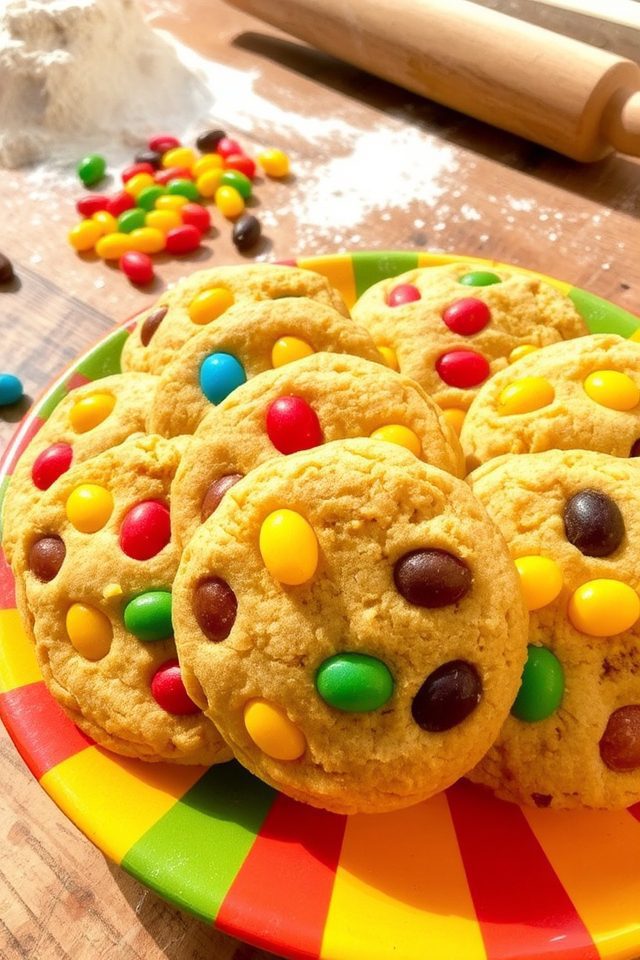 colorful jelly bean cookies