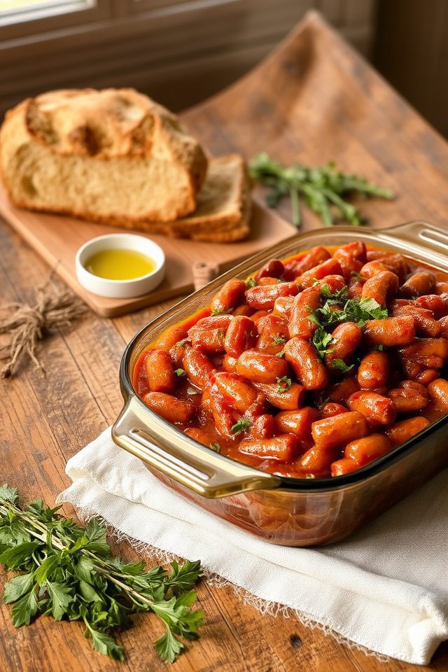 comforting italian bean bake