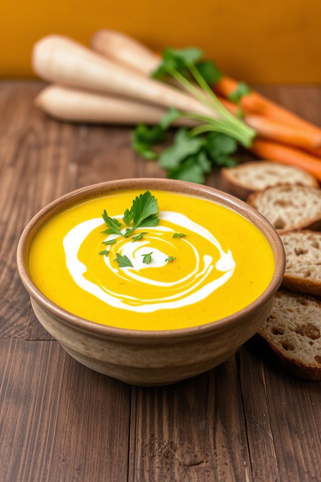 comforting turmeric vegetable soup