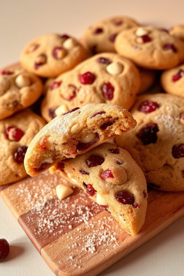 cranberry white chocolate cookies