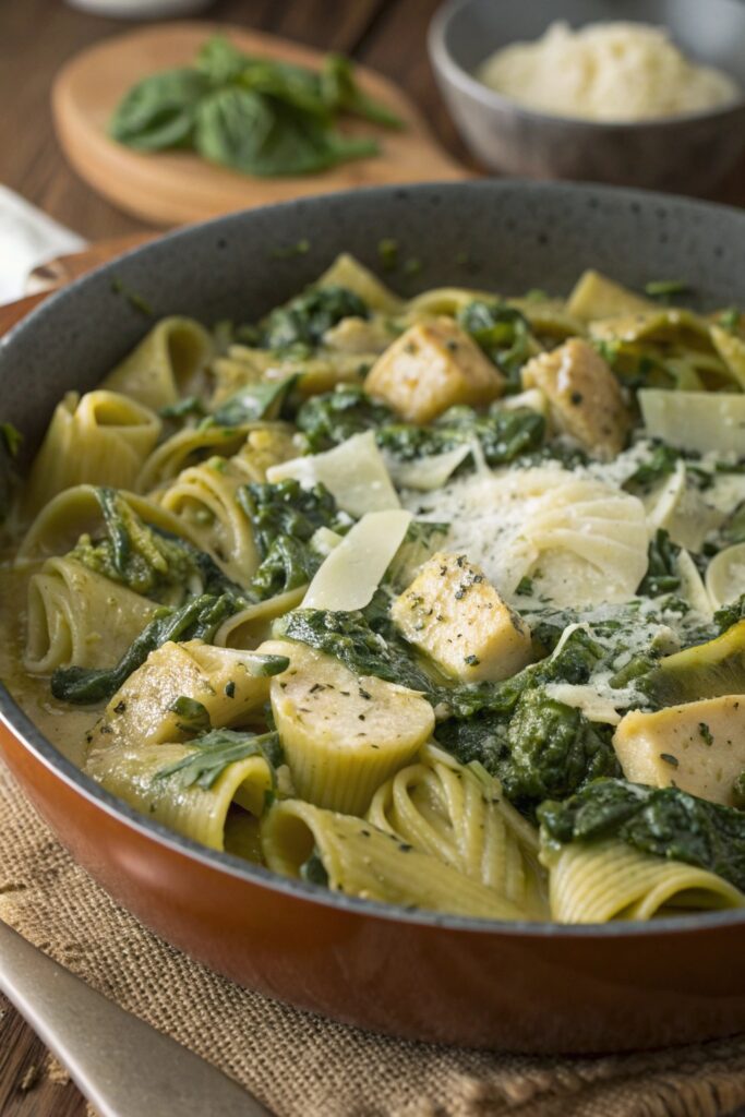 creamy pasta date night