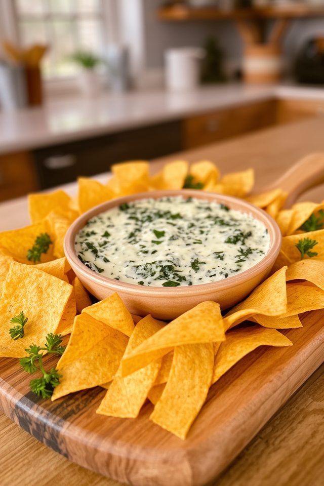 creamy artichoke spinach dip