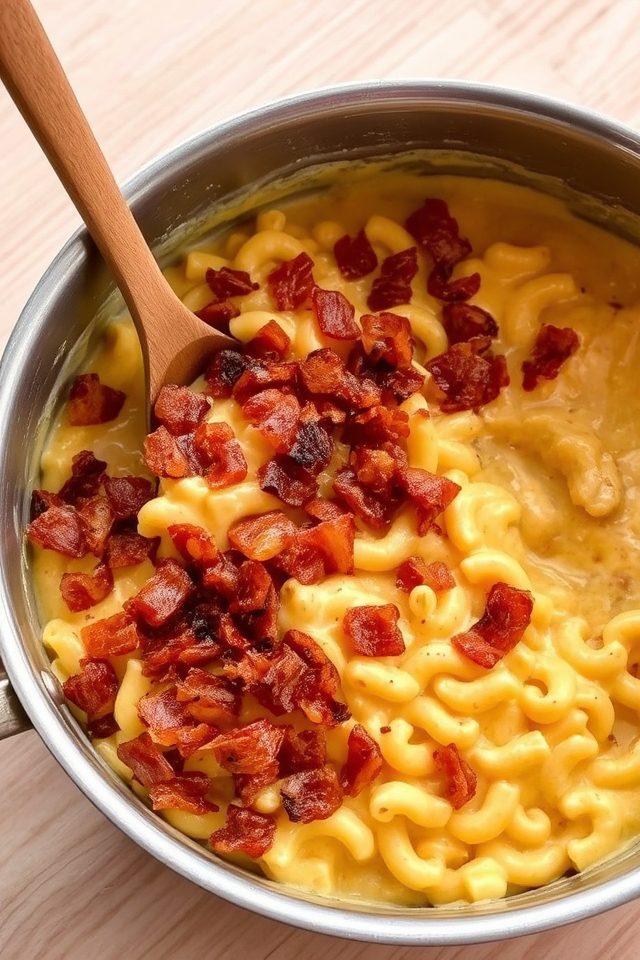 creamy bacon mac dish