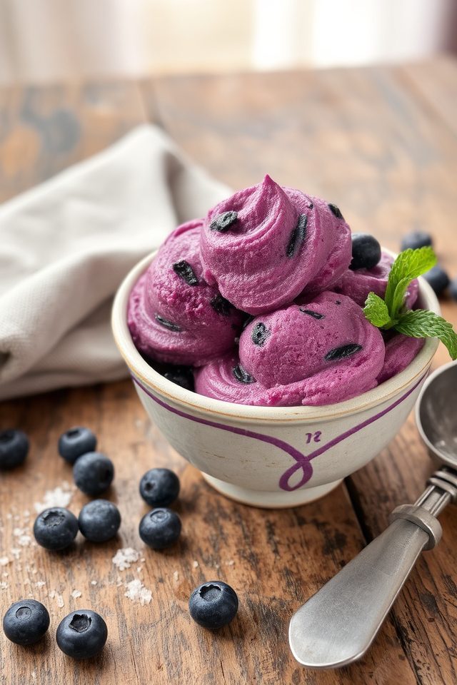 creamy blueberry summer delight