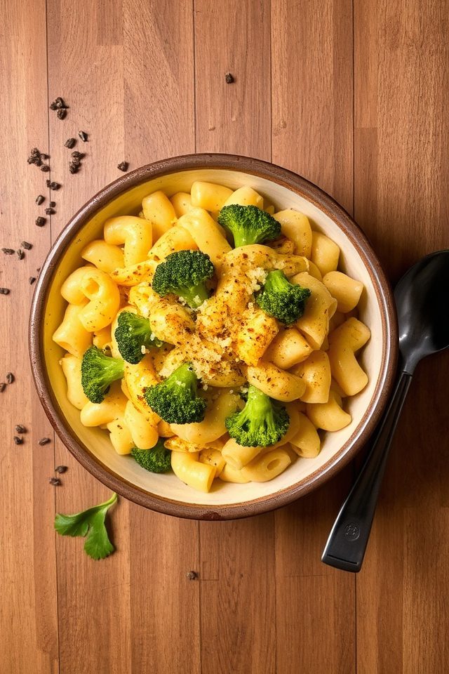 creamy broccoli macaroni delight