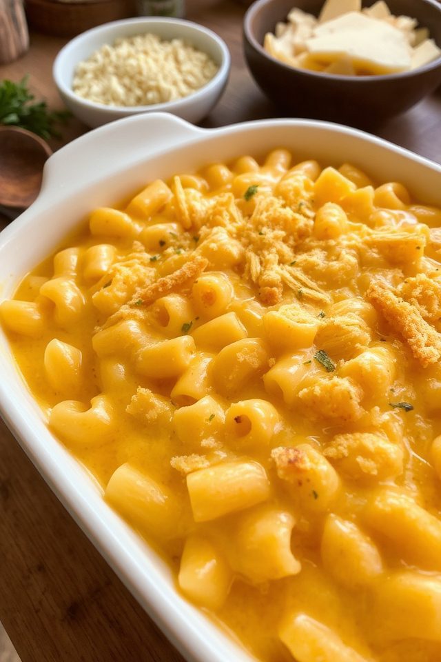 creamy cheesy comfort food