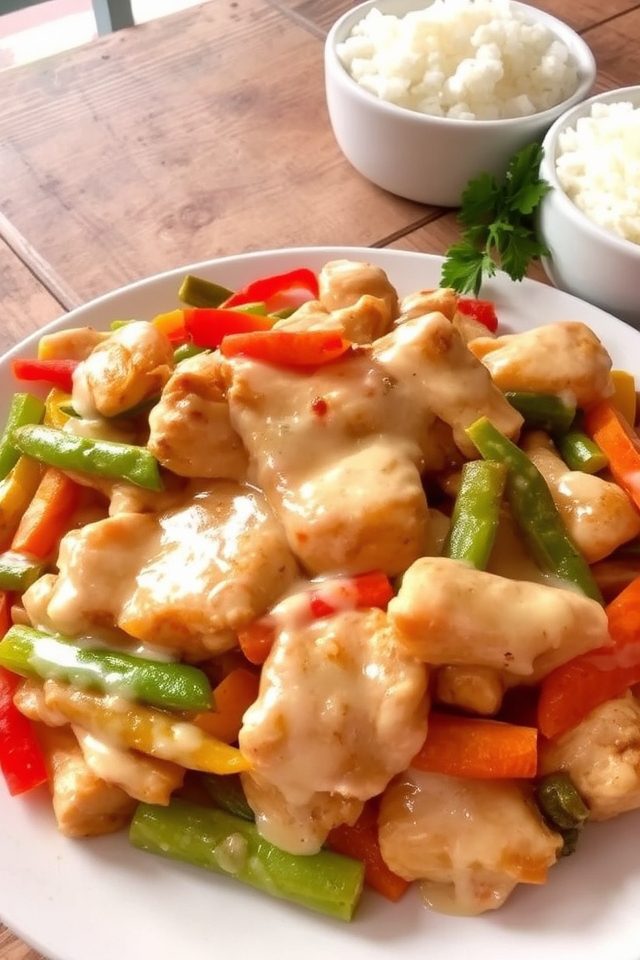 creamy chicken vegetable delight