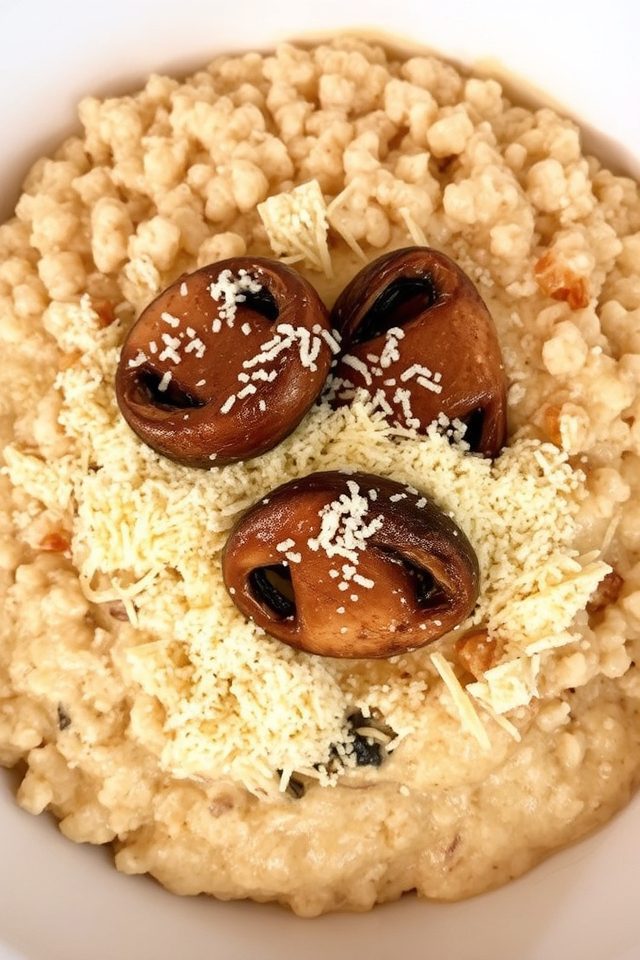 creamy earthy mushroom dish