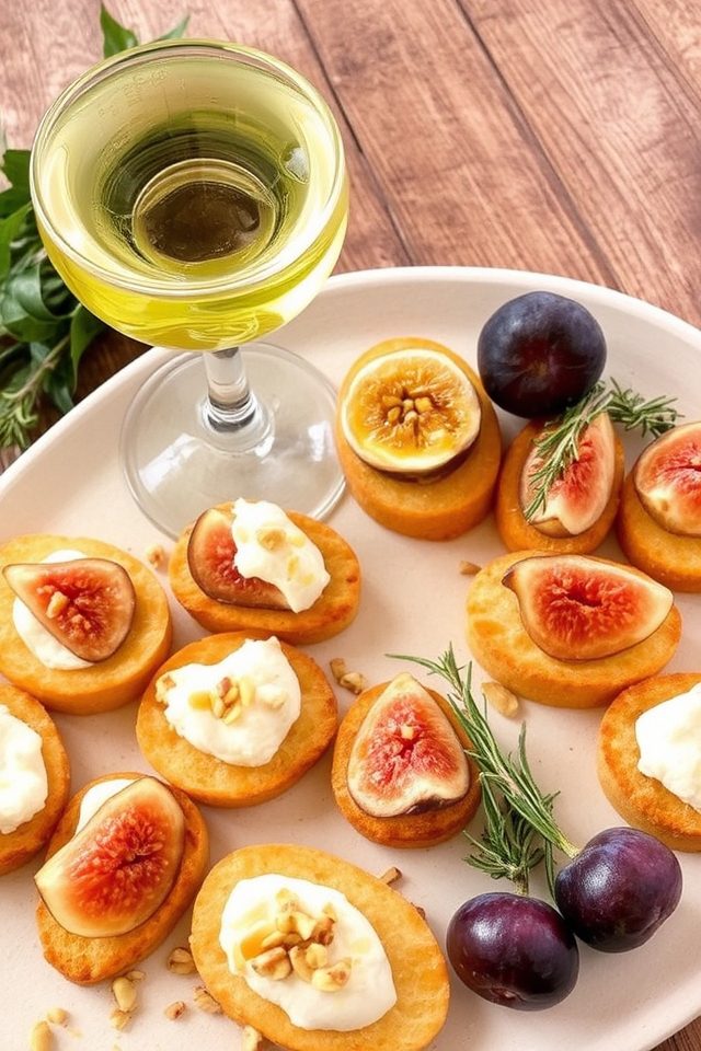 creamy goat cheese crostini