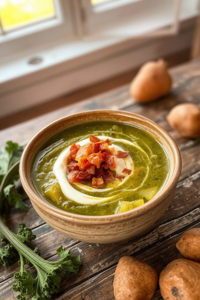creamy kale potato soup
