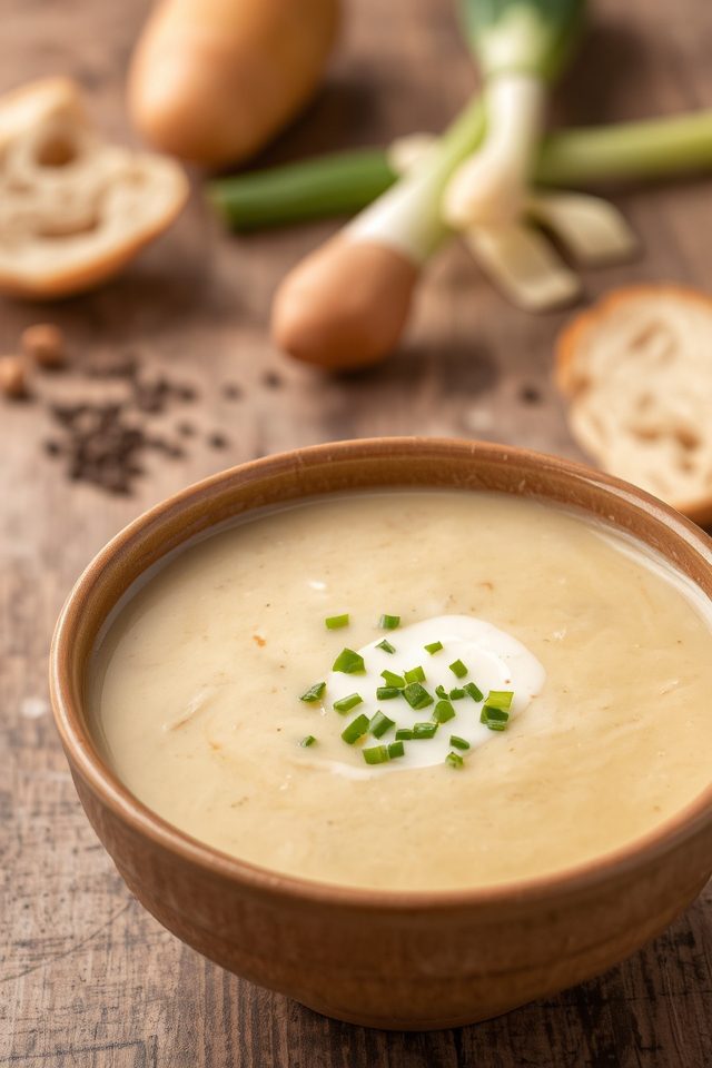 creamy leek potato soup