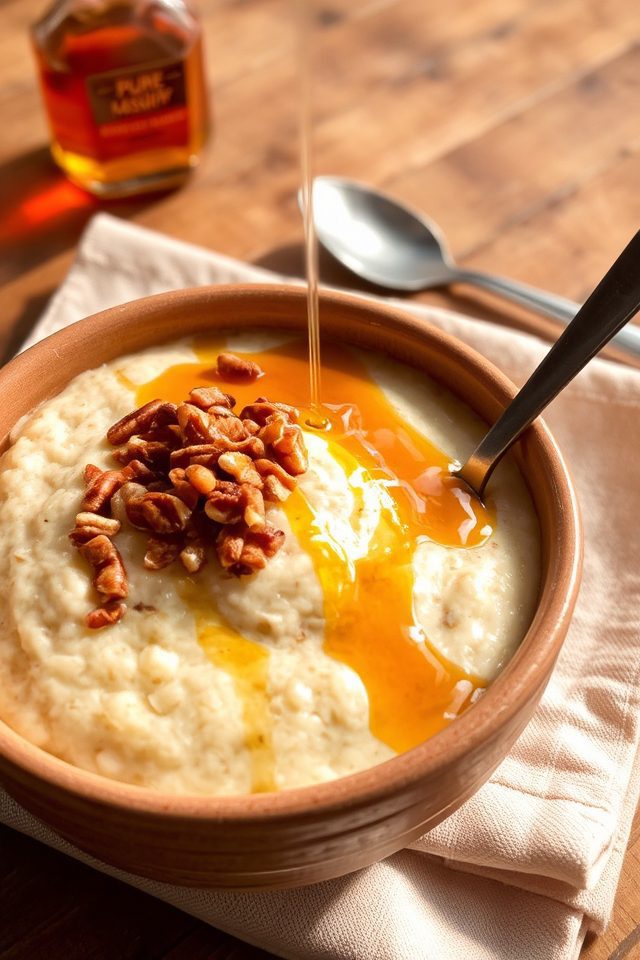 creamy maple pecan delight