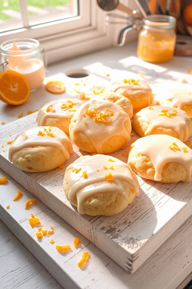 creamy orange vanilla cookies