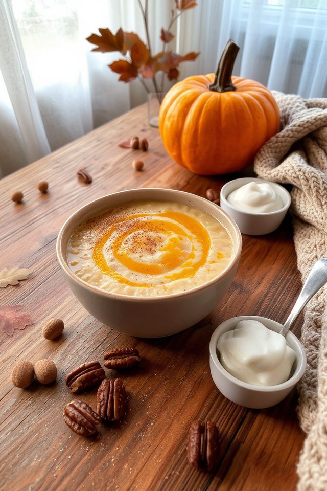 creamy pumpkin spice pudding