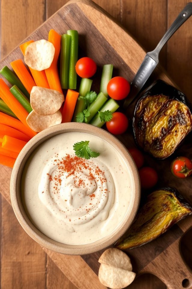 creamy roasted veggie dip