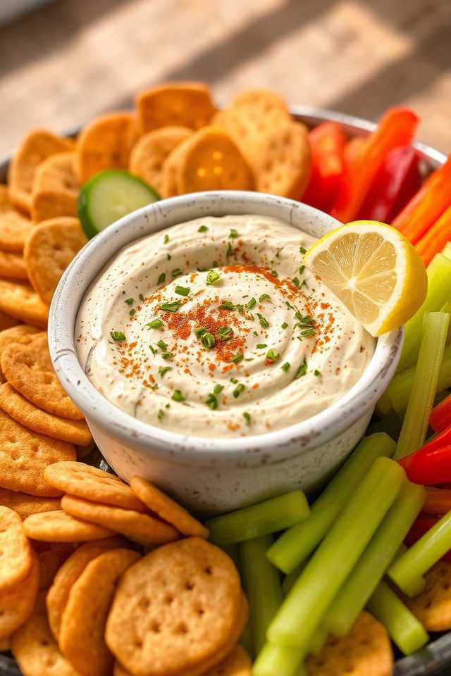 creamy smoked oyster dip