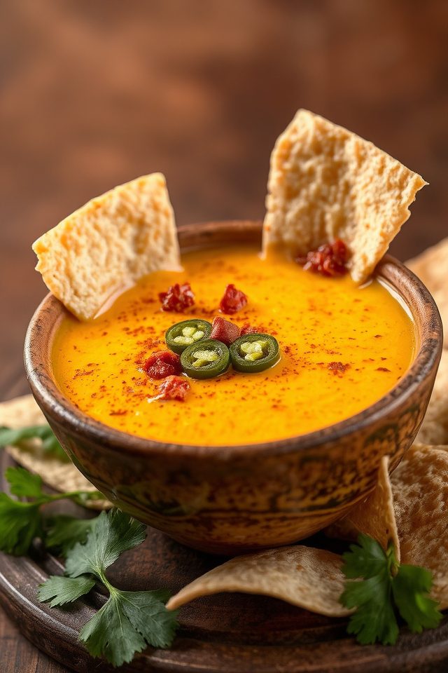 creamy spicy cheese dip
