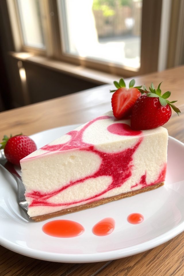 creamy strawberry cheesecake delight