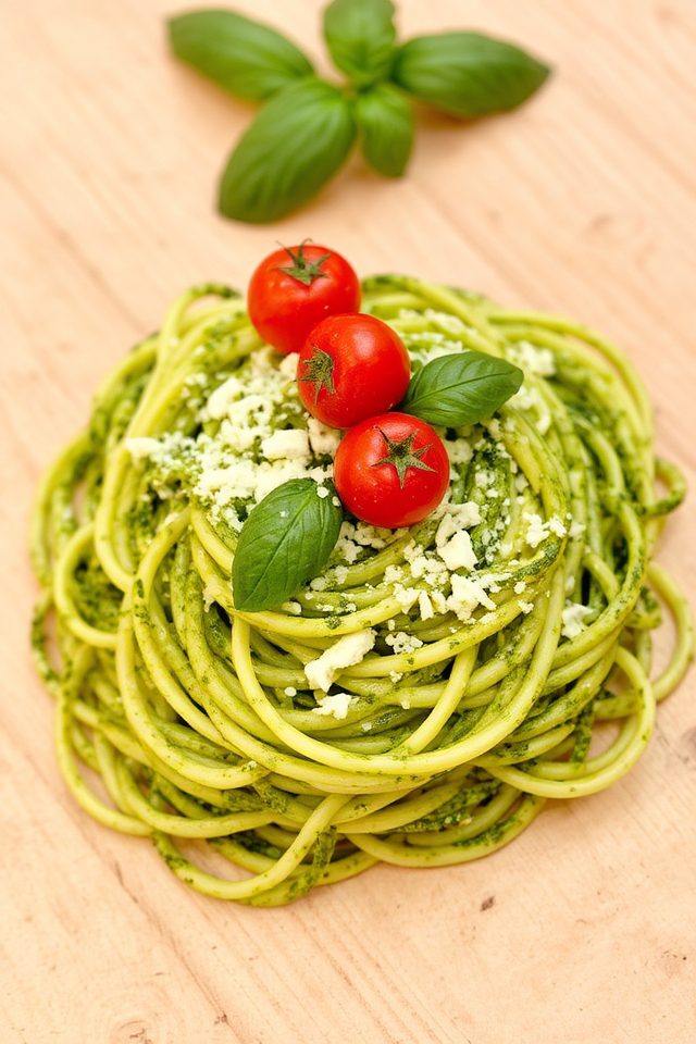 creamy summer pesto dish