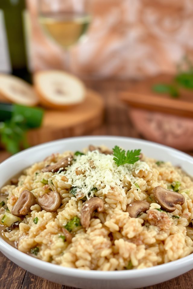 creamy summer vegetable risotto