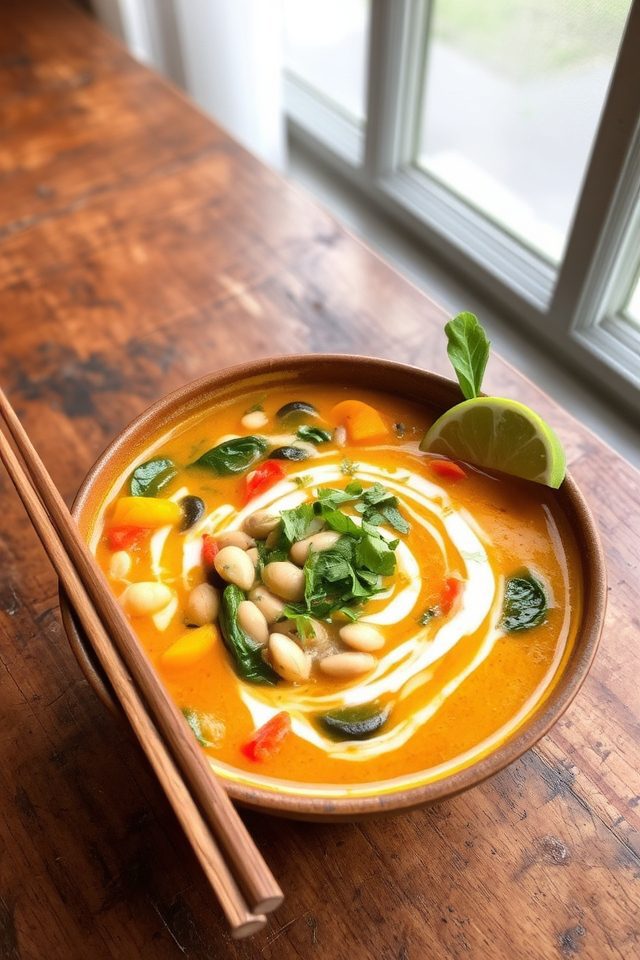 creamy thai coconut soup