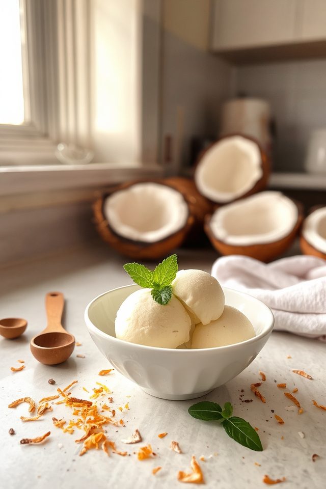 creamy vegan coconut ice cream