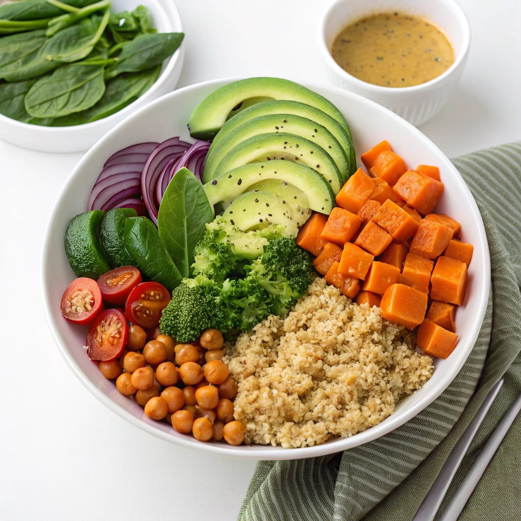 Ingredients For Vegetarian Quinoa Bowl Options