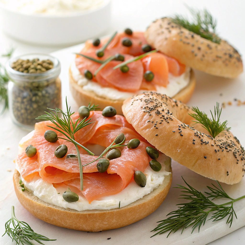 Smoked Salmon Bagels Recipe