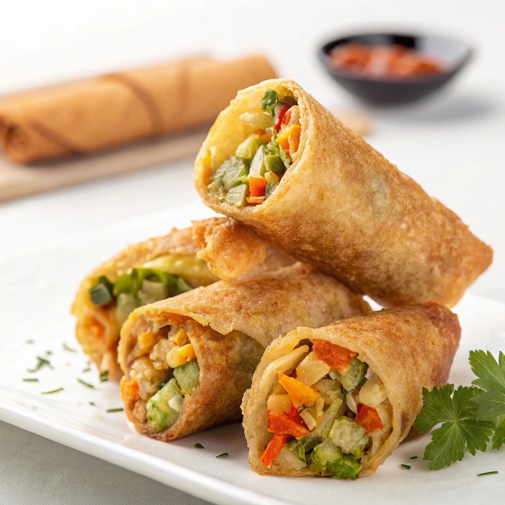 Vegetable Spring Egg Rolls Recipe
