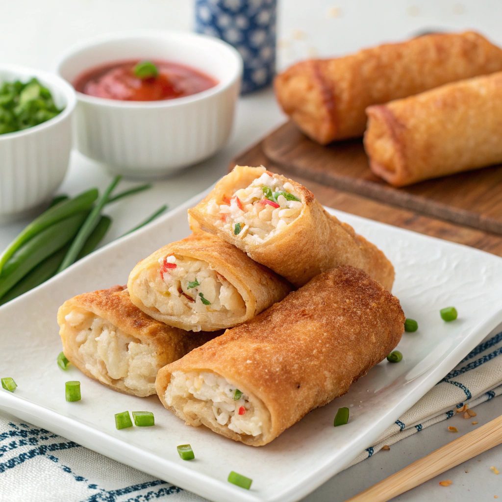 Crab and Cream Cheese Egg Rolls Recipe