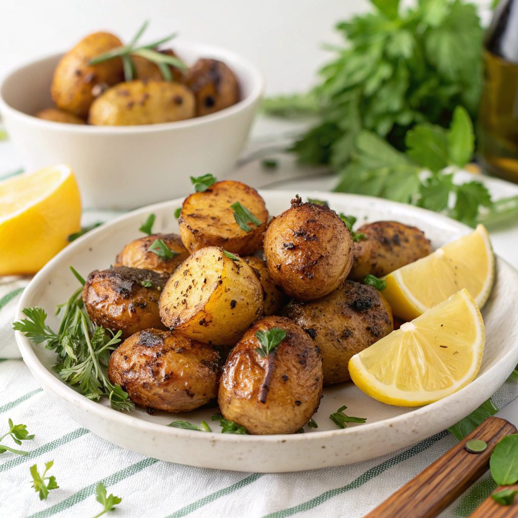 Best Grilled Baby Potatoes With Lemon And Herb Recipe