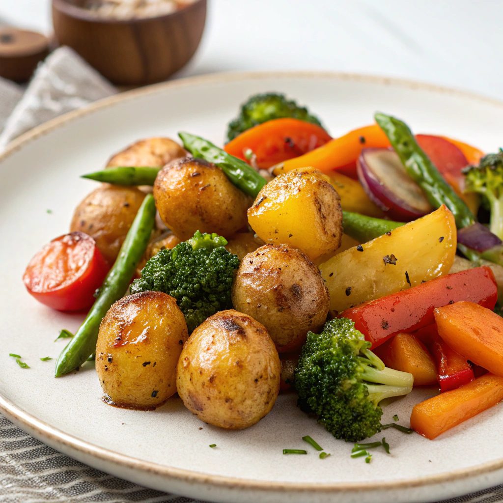 Roasted Baby Potato and Vegetable Medley