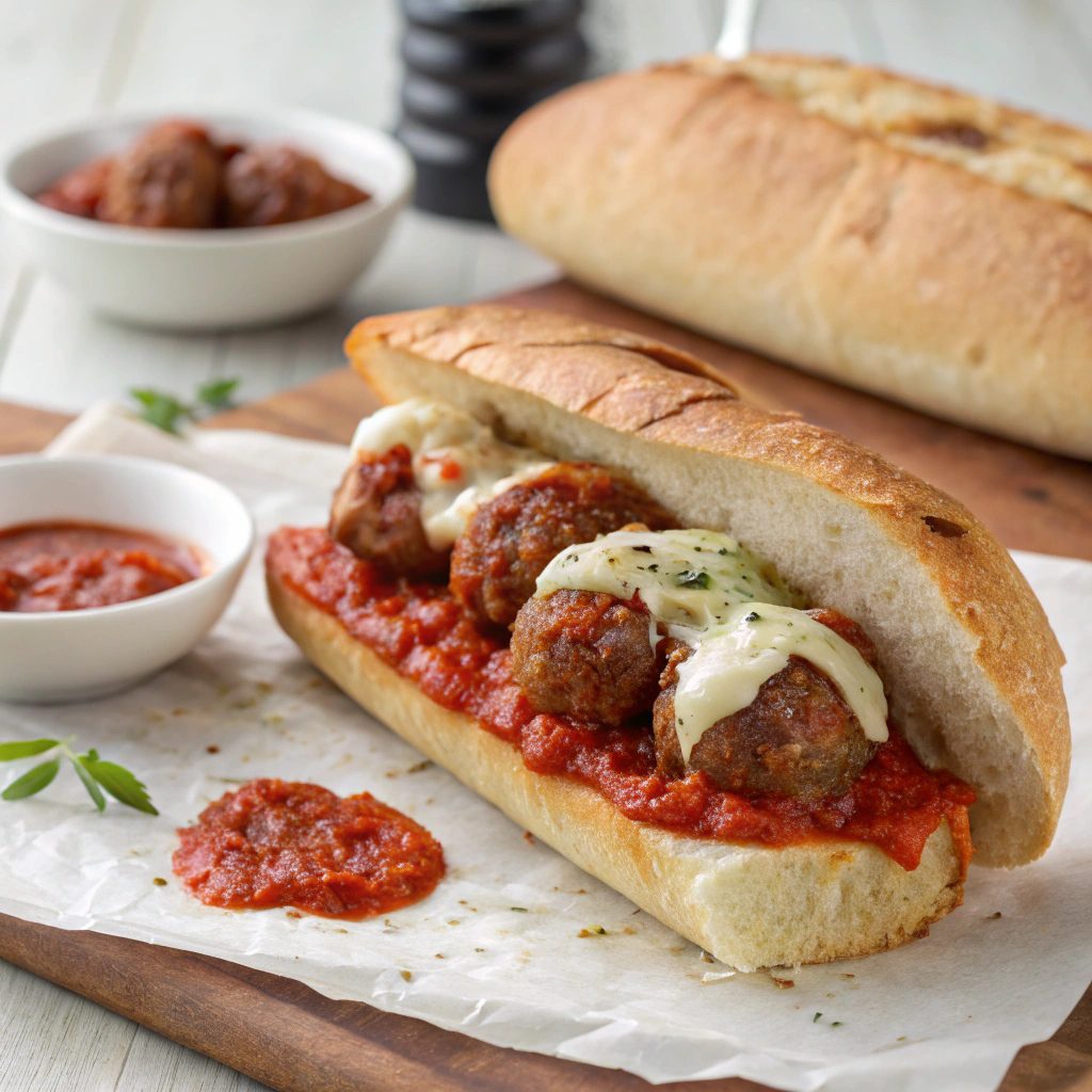 Meatball Subs With Marinara Sauce Recipe!