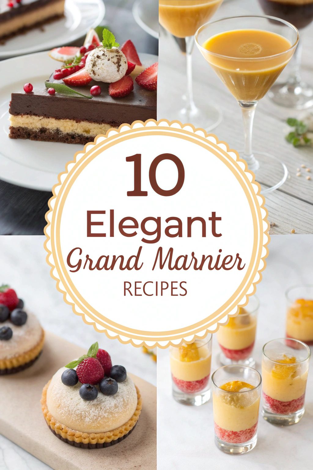 Elegant Grand Marnier Drink & Dessert Recipes