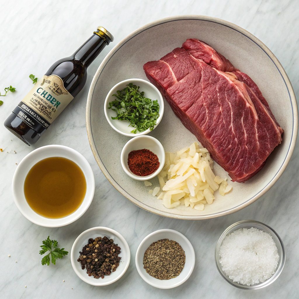 Ingredient For Brisket With Roasted Garlic Mashed Potatoes