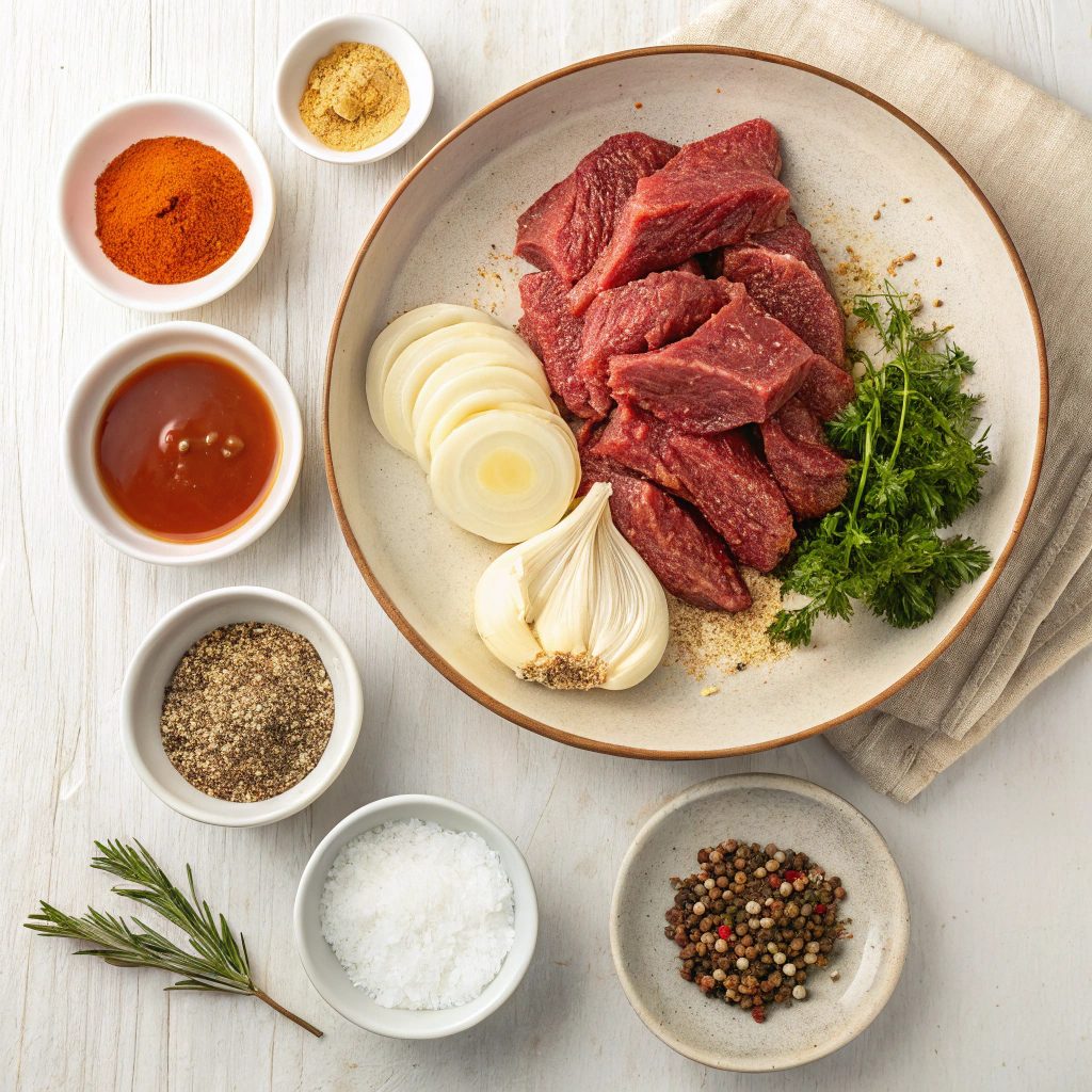 Ingredients For Southern-Style Brisket With Collard Greens