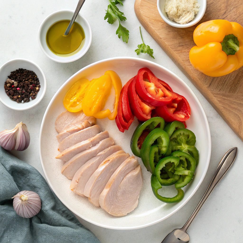 Ingredients For Delicious Chicken Fajitas For All