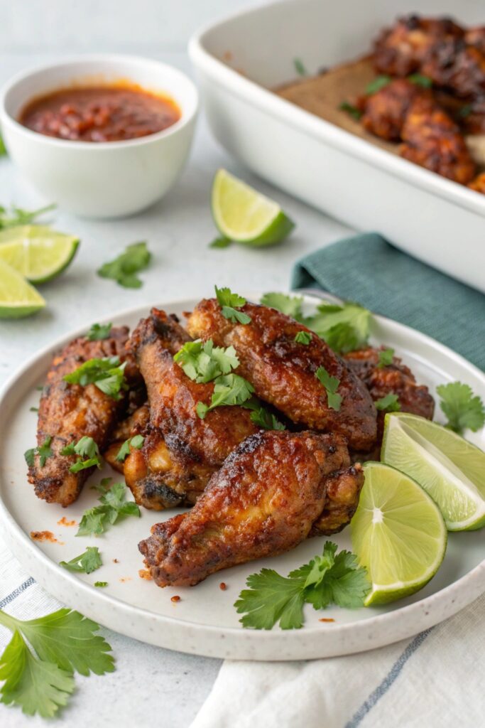 crispy caribbean jerk wings