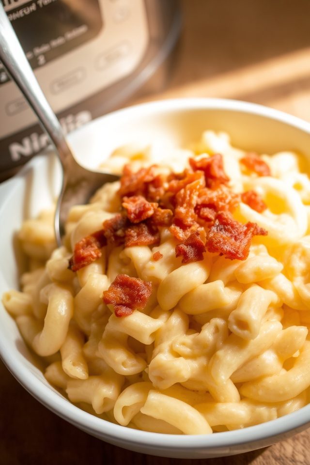 crispy bacon mac cheese