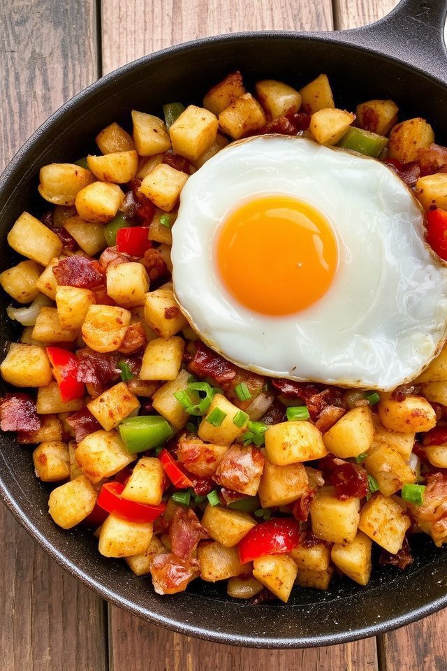 crispy bacon potato hash